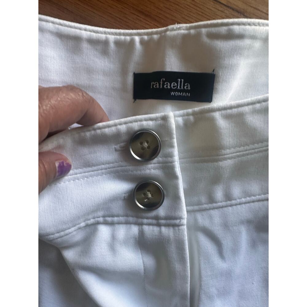 Rafaella Form + Function White Stretch Career Pan… - image 4